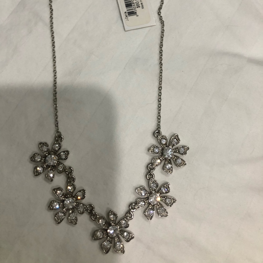 crystal flower necklace